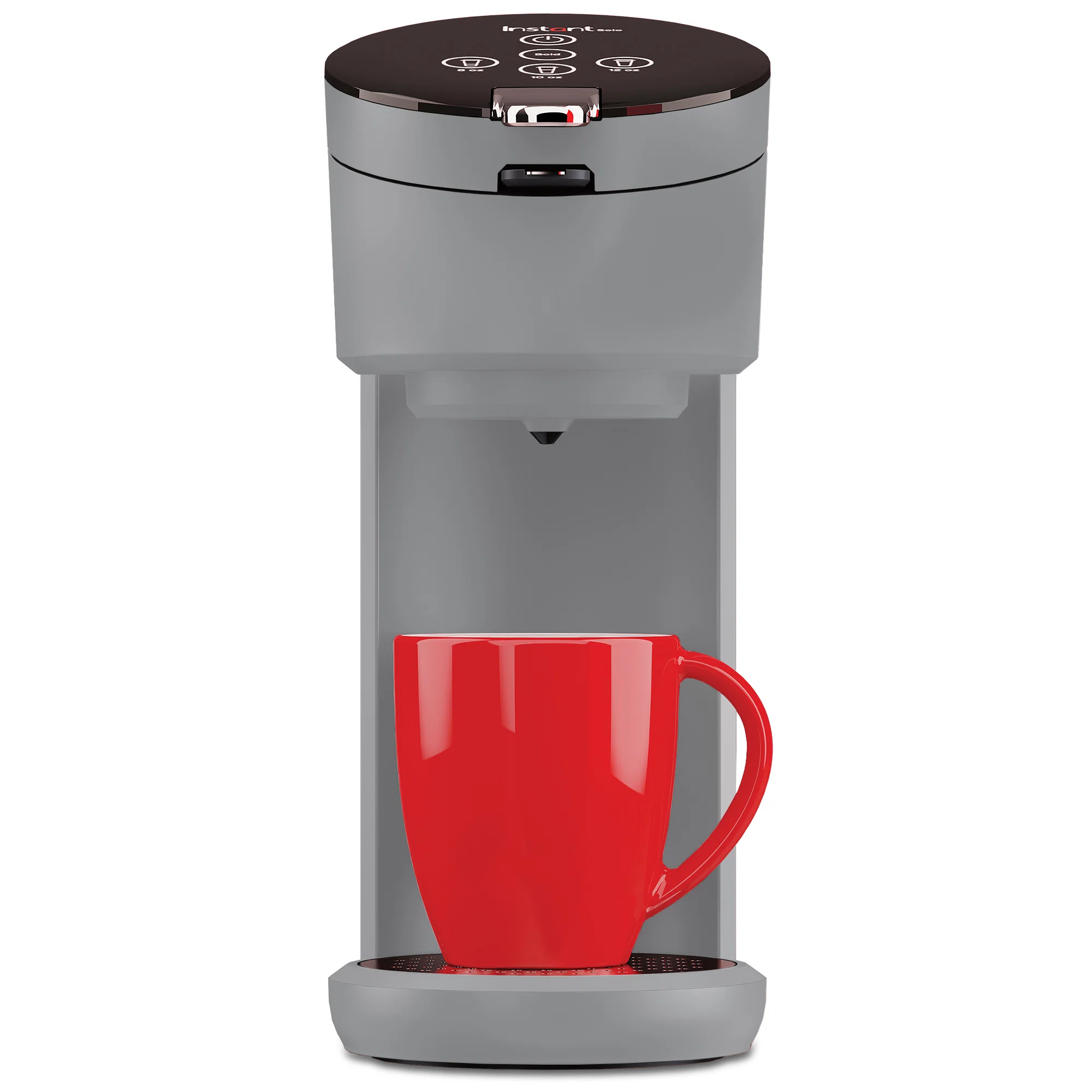 INSTANT 140-6018-01 40 oz. Solo Single Cup Gray Drip Coffee Maker with Water Tank Capacity