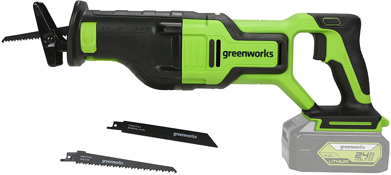 Greenworks 24V Brushless Reciprocating Saw. Battery Not Included 3601302AZ