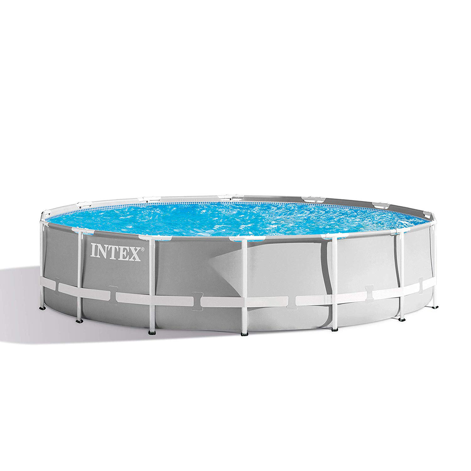 Intex 14 Foot x 42 Inch Prism Frame Above Ground Swimming Pool Set with Filter