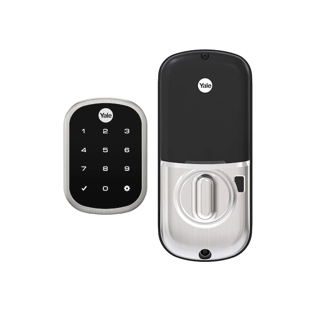 Yale Security  Assure Lock SL Deadbolt Satin Nickel Us15 Electronic Deadbolt Lighted Keypad Touchscreen