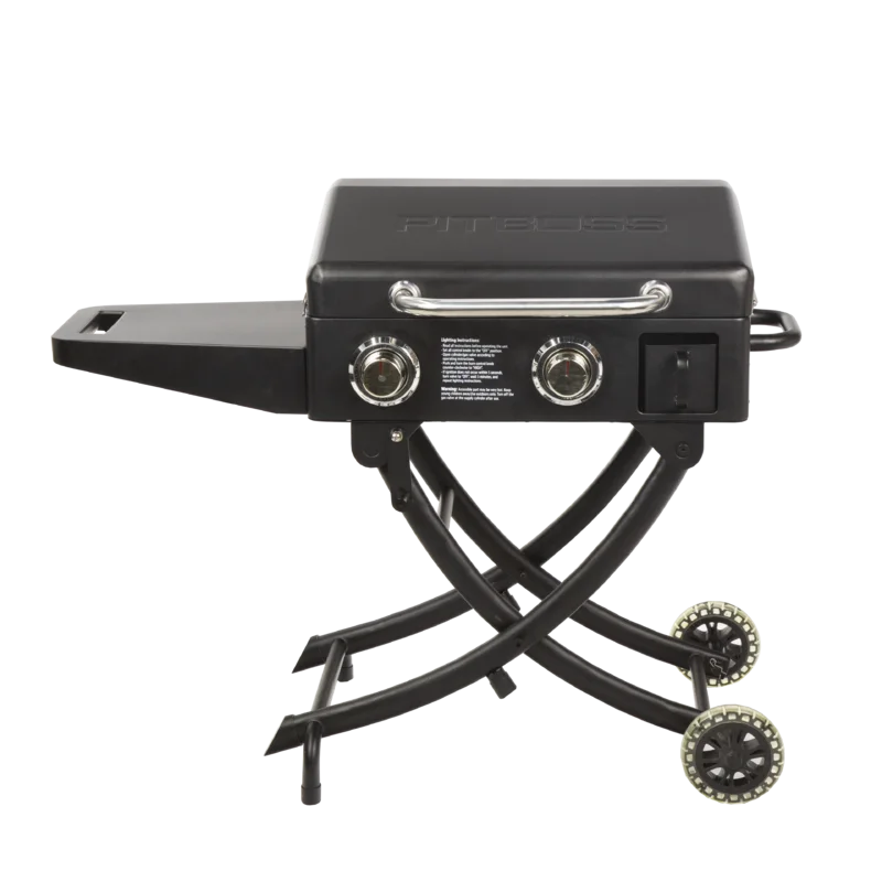PIT BOSS PB2BSPS Gas Griddle. 2 Burner with Folding Legs. Black