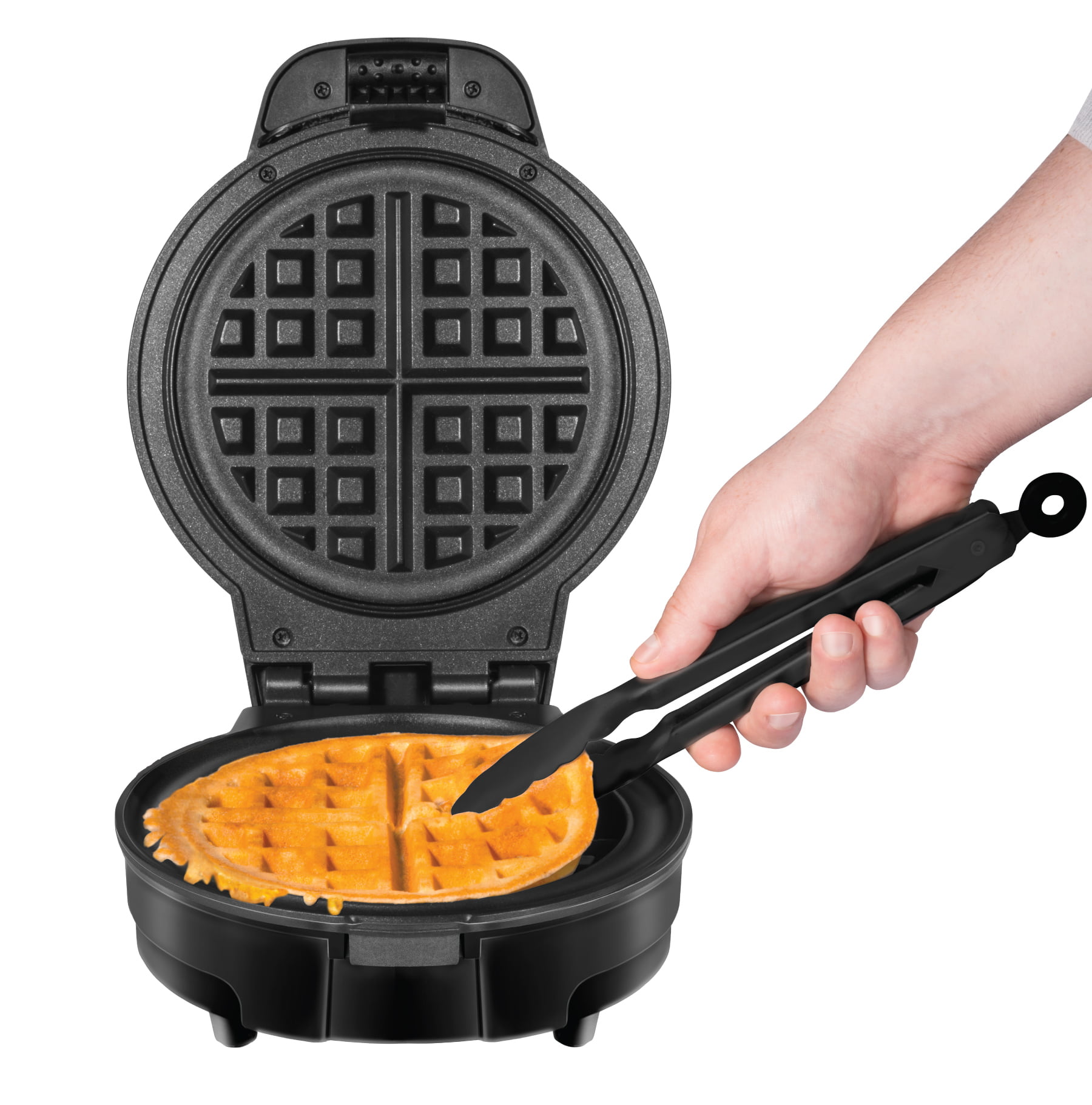Chefman Anti-Overflow Belgian Waffle Maker. Black