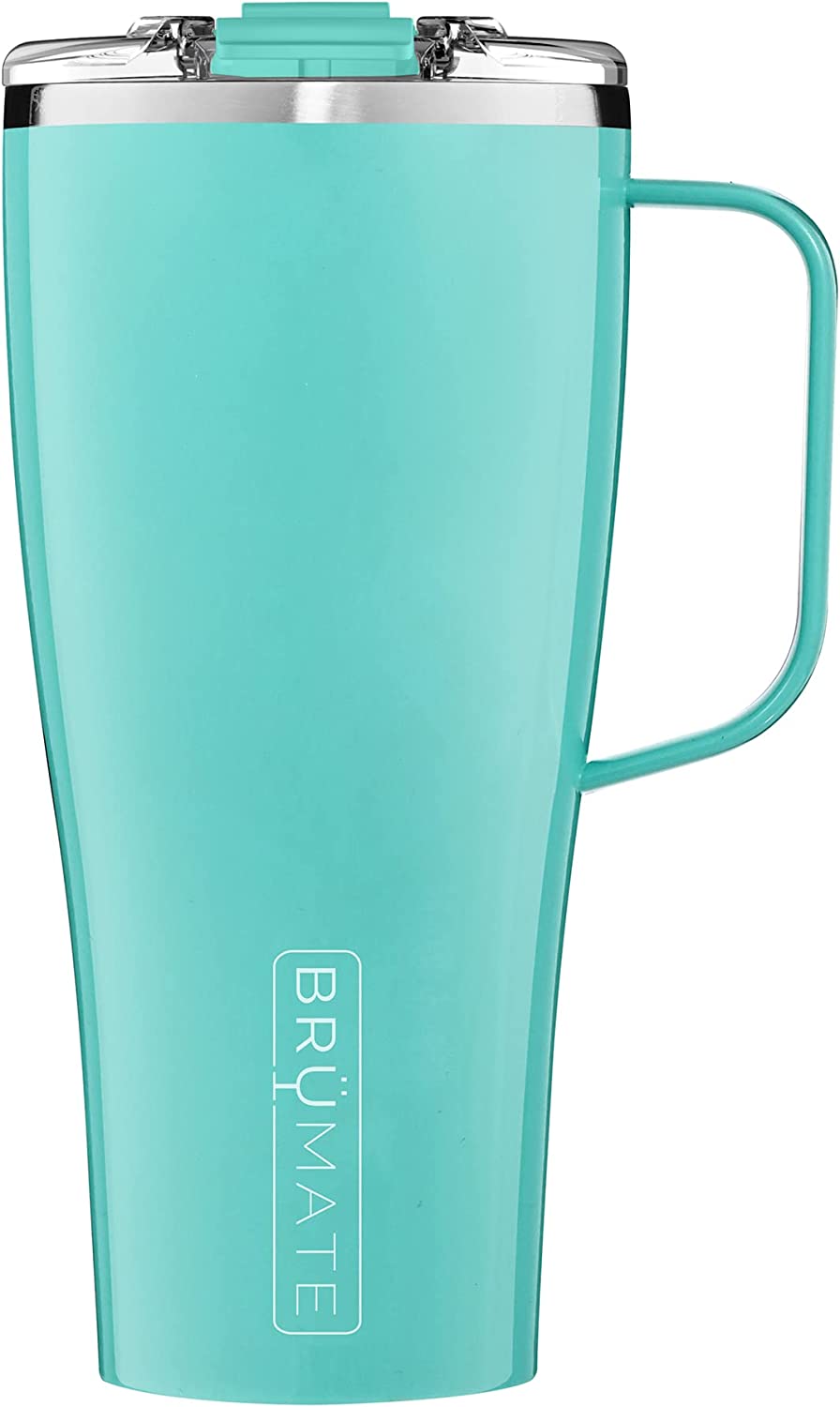 BrüMate Toddy XL - 32oz 100% Leak Proof Insulated Coffee Mug with Handle & Lid - Stainless Steel Coffee Travel Mug - Double Walled Coffee Cup (Aqua)