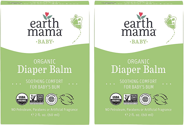 Organic Diaper Balm by Earth Mama | Safe Calendula Cream Protect Sensitive Skin