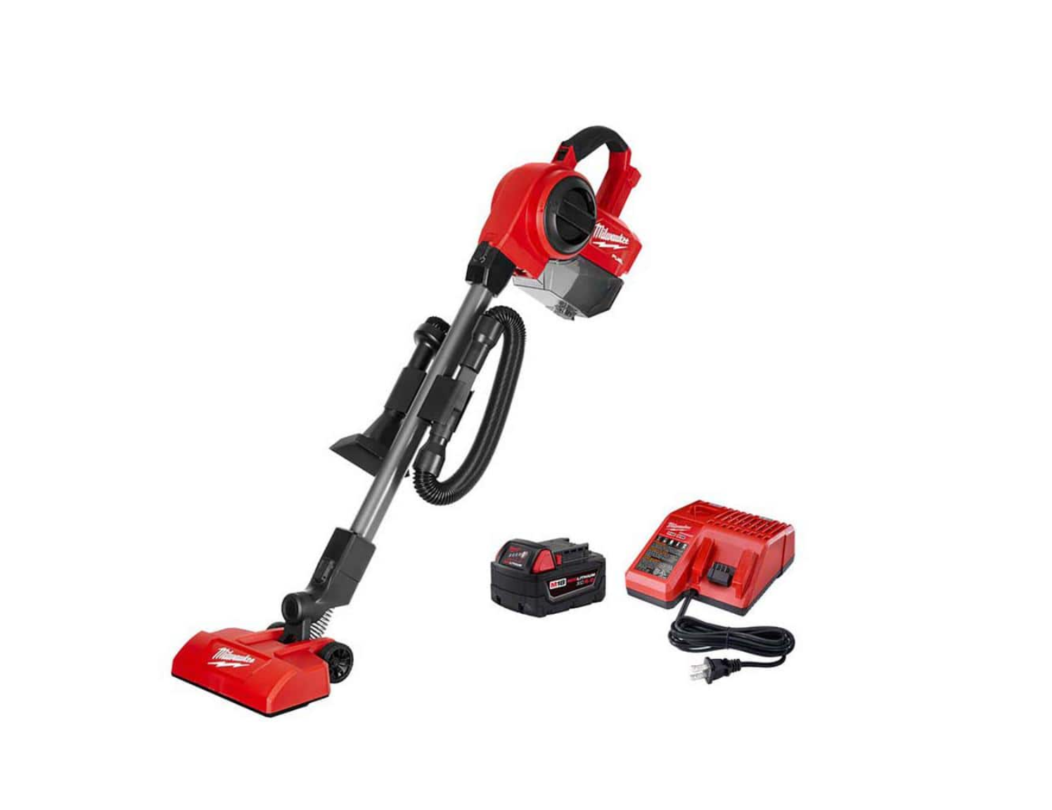 Milwaukee 0940-20 M18 FUEL 18-Volt Lithium-Ion Brushless .25 Gal. Cordless Jobsite Vacuum with 5.0 Ah Battery and Charger