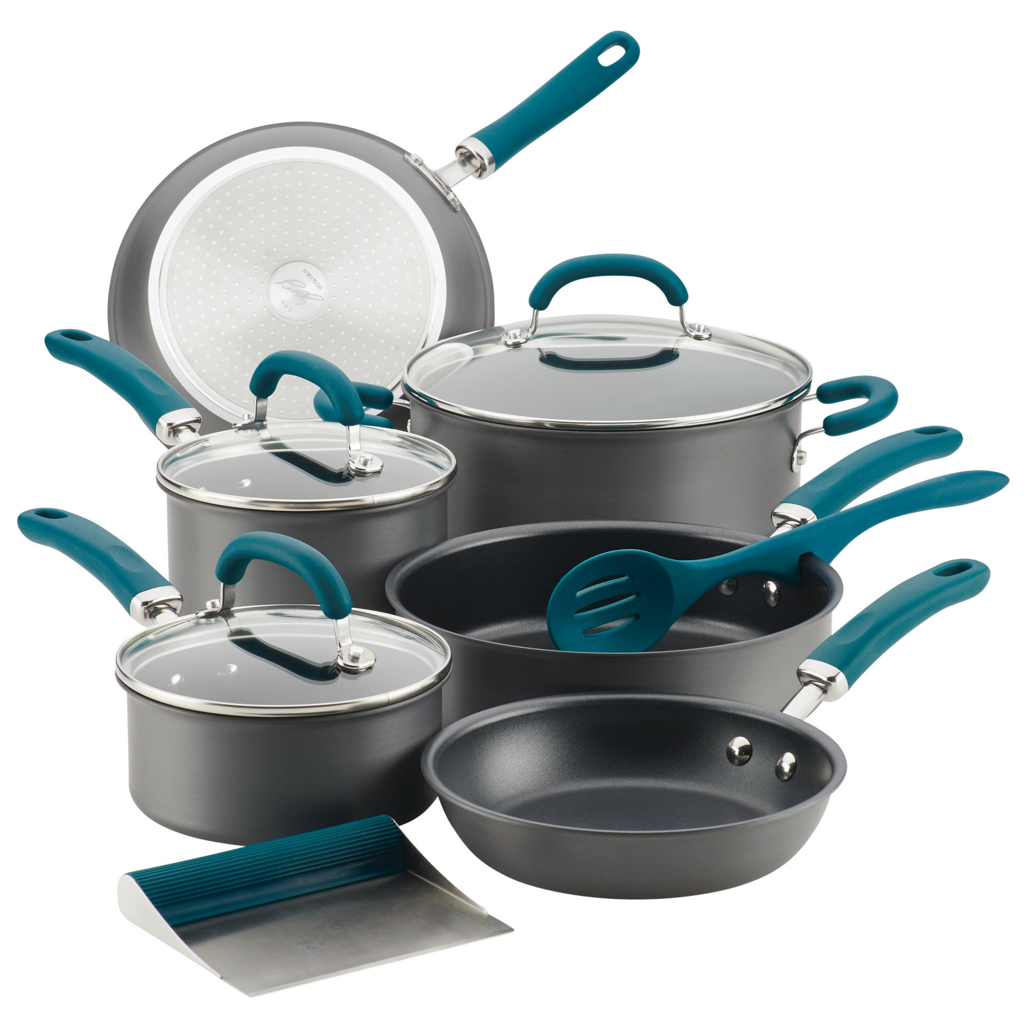 Rachael Ray Create Delicious Hard-Anodized Aluminum Nonstick Cookware Set. 11-Piece