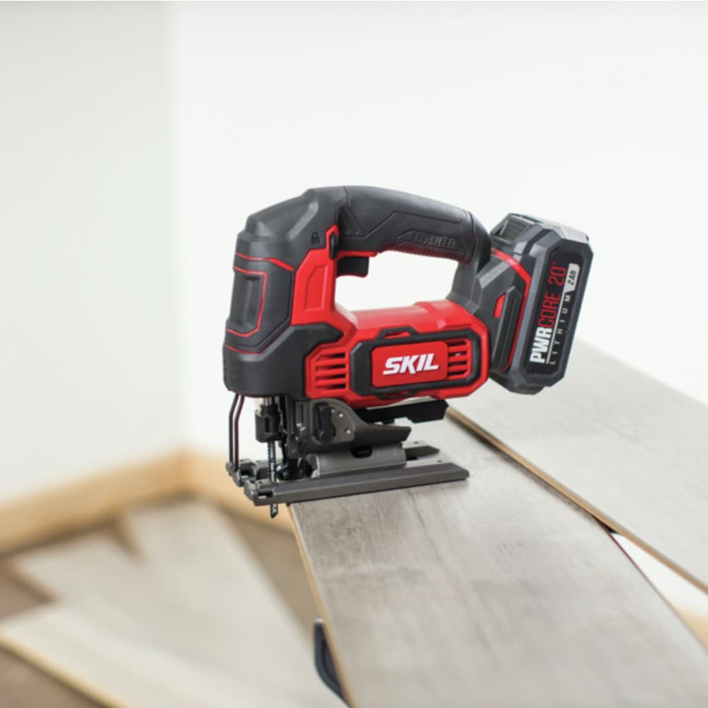 SKIL PWR CORE 20-Volt Brushless Variable Speed Keyless Cordless Jigsaw (Charger Included and Battery Included)