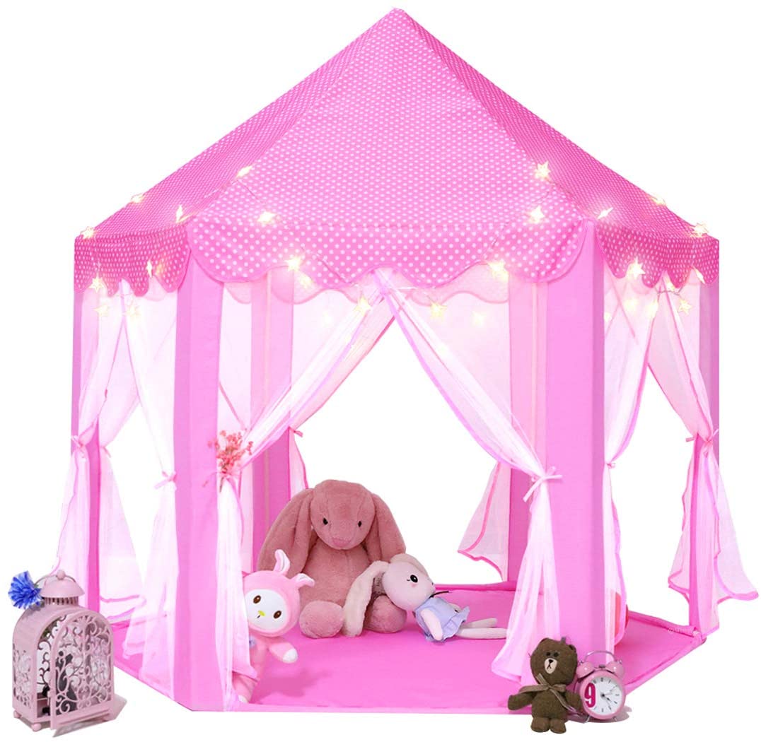 Monobeach Princess Tent Girls. Castle Play Tent with Star