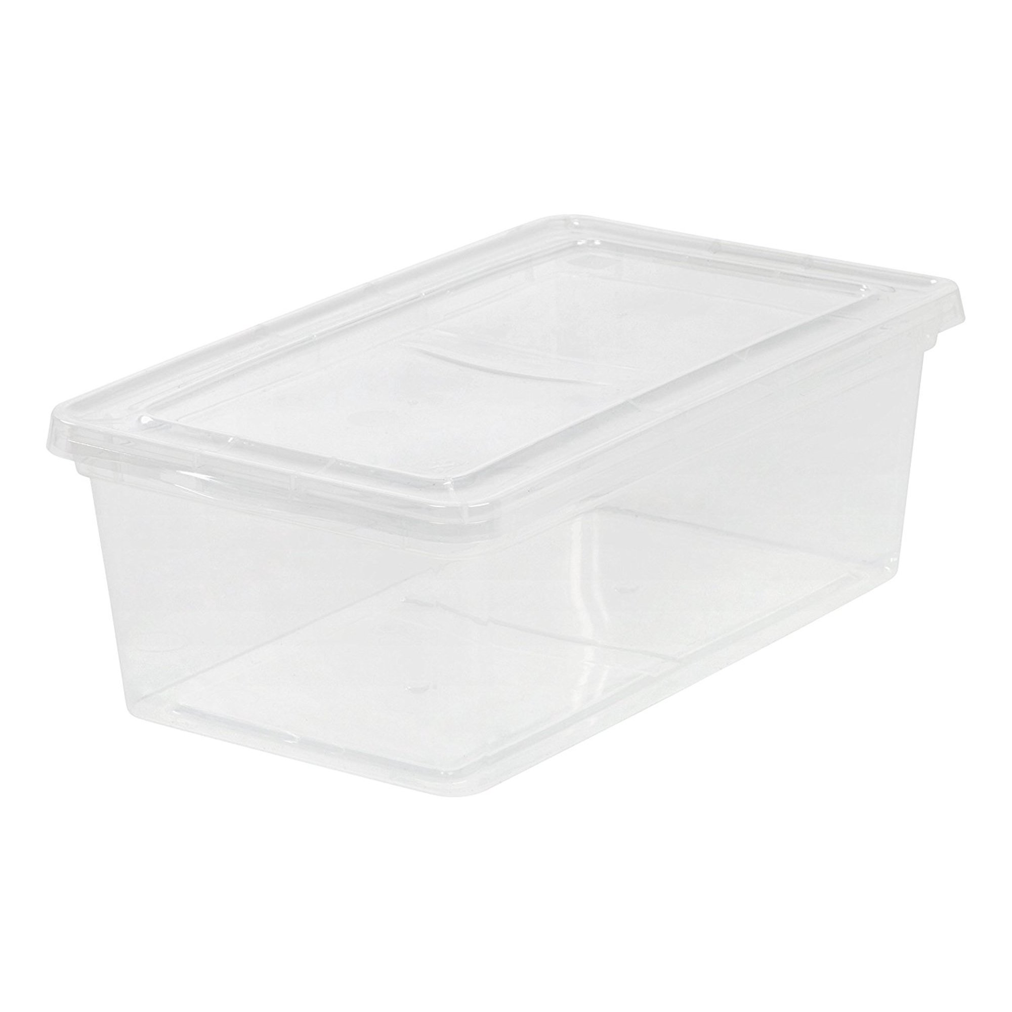 IRIS USA 6 Qt Clear Storage Latch Box. Set of 12