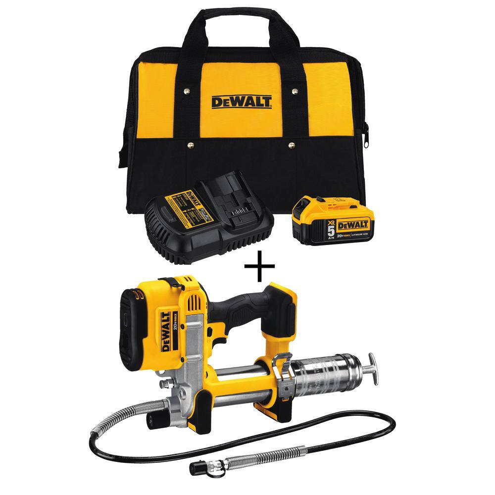 DEWALT DCB205CKW571B ATOMIC 20V MAX Cordless Brushless 4-1/2 in. Circular Saw. (1) 20V MAX XR Premium Lithium-Ion 5.0Ah Battery. and Charger