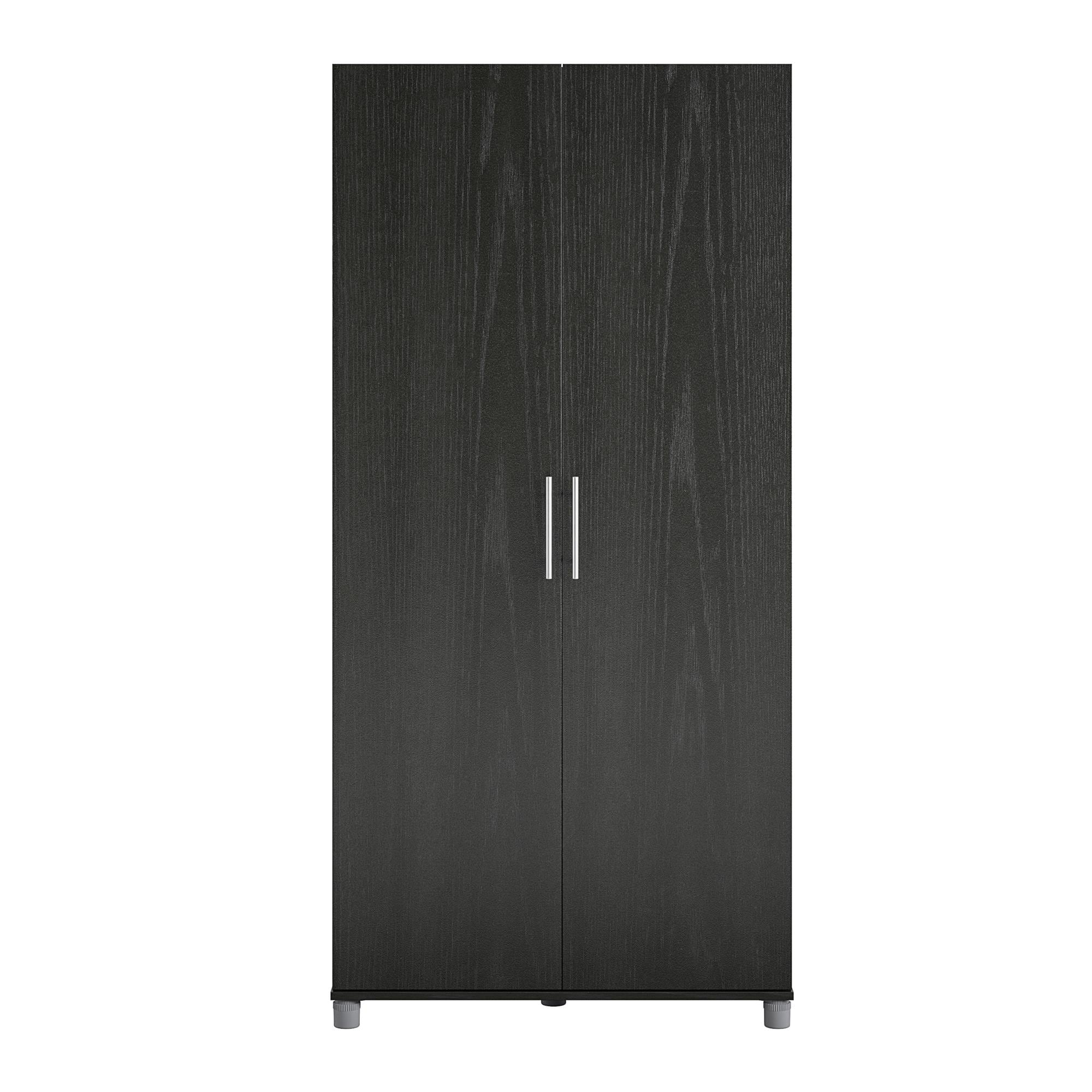 Ameriwood Home Camberly 35.68-in W x 74.31-in H Wood Composite Black Oak/Nightfall Oak Freestanding Utility Storage Cabinet