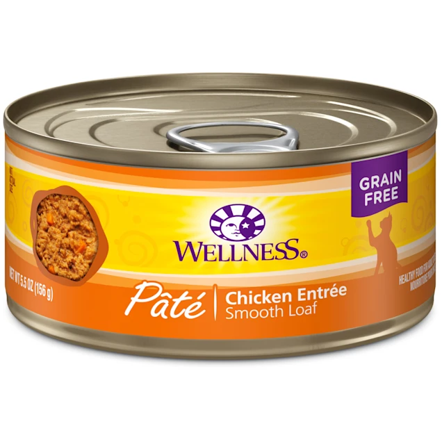 Wellness Complete Health Natural Grain Free Chicken Pate Wet Cat Food. 5.5 oz.. Case of 24