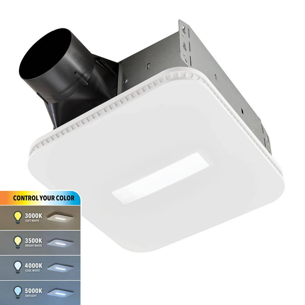 Broan-NuTone AER110CCTK 110 CFM Bathroom Exhaust Fan with CCT LED Light CleanCover Grille. ENERGY STAR
