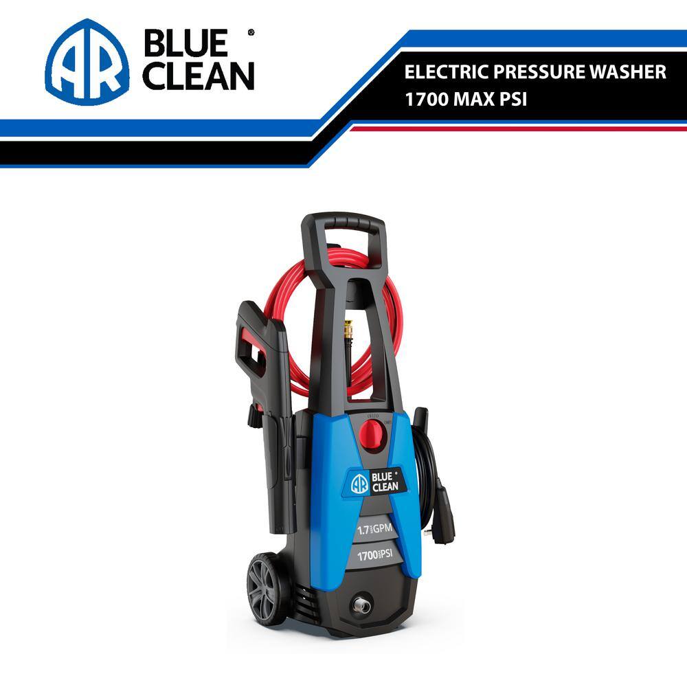AR Blue Clean BC142HS AR Blue Clean New. Universal Motor. 1700 PSI. Cold Water. Electric Pressure Washer. with Up to 1.7 GPM
