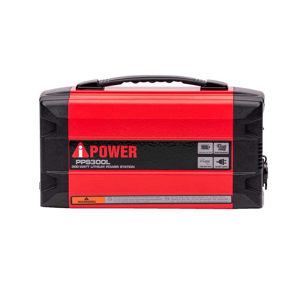 A-iPower PPS300L 300-Watt Lithium-Ion Manual Start Battery Powered Inverter Generator