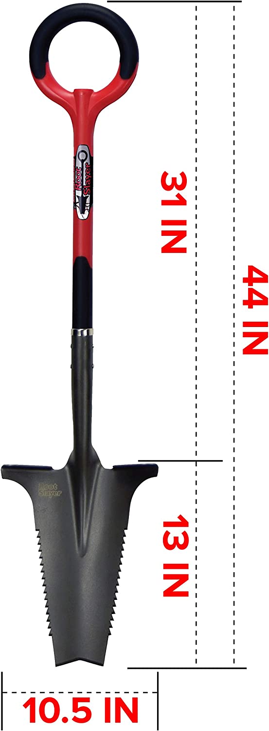 Radius Garden 22011 Root Slayer Shovel. Red