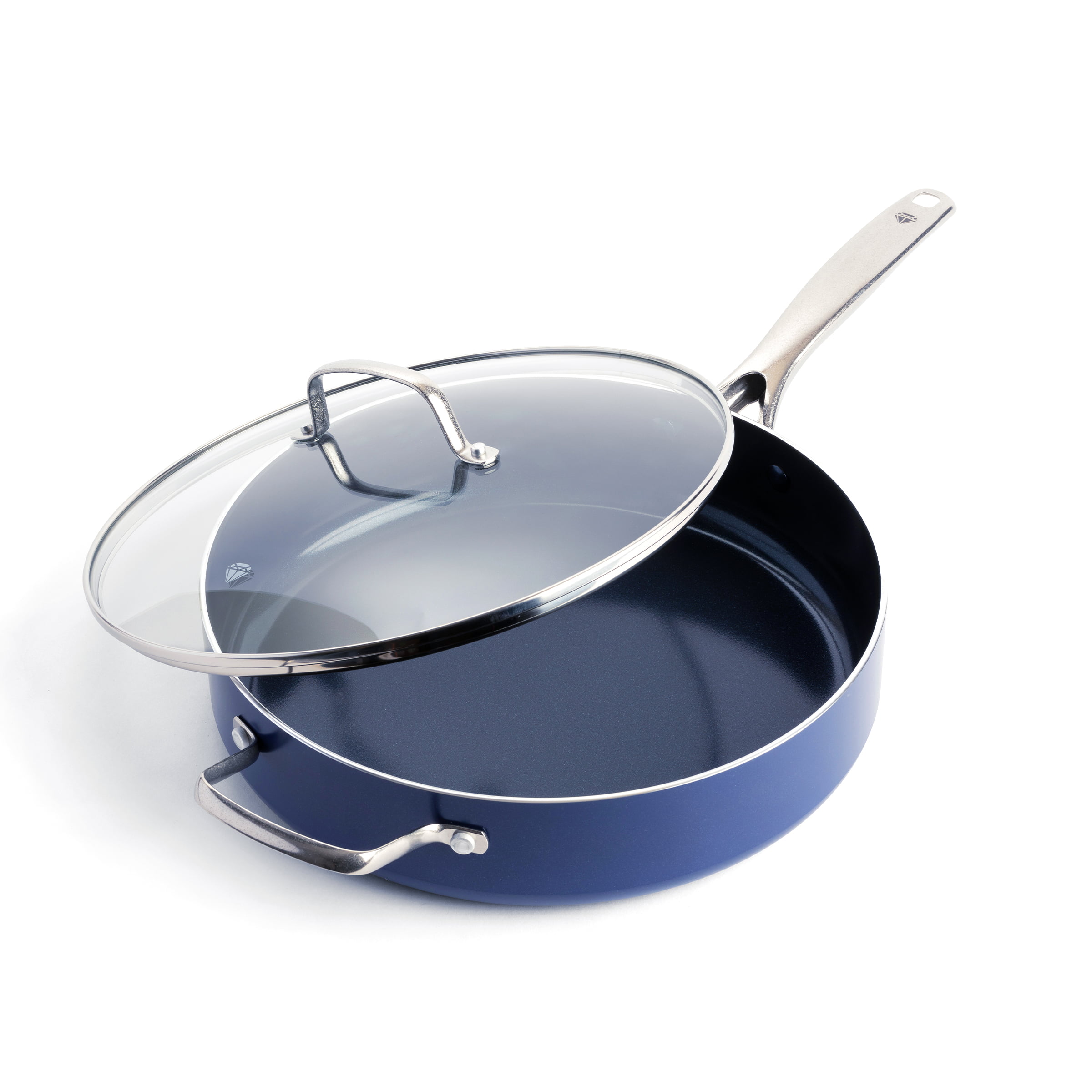Blue Diamond Toxin Free Ceramic Metal Utensil Dishwasher. 5QT Saute pan