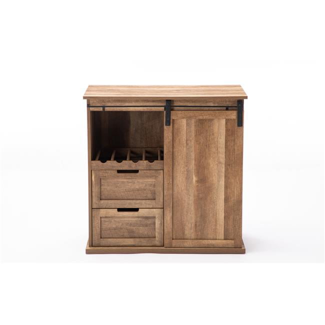 Boraam Weston Sliding Barn Door Wine Cabinet