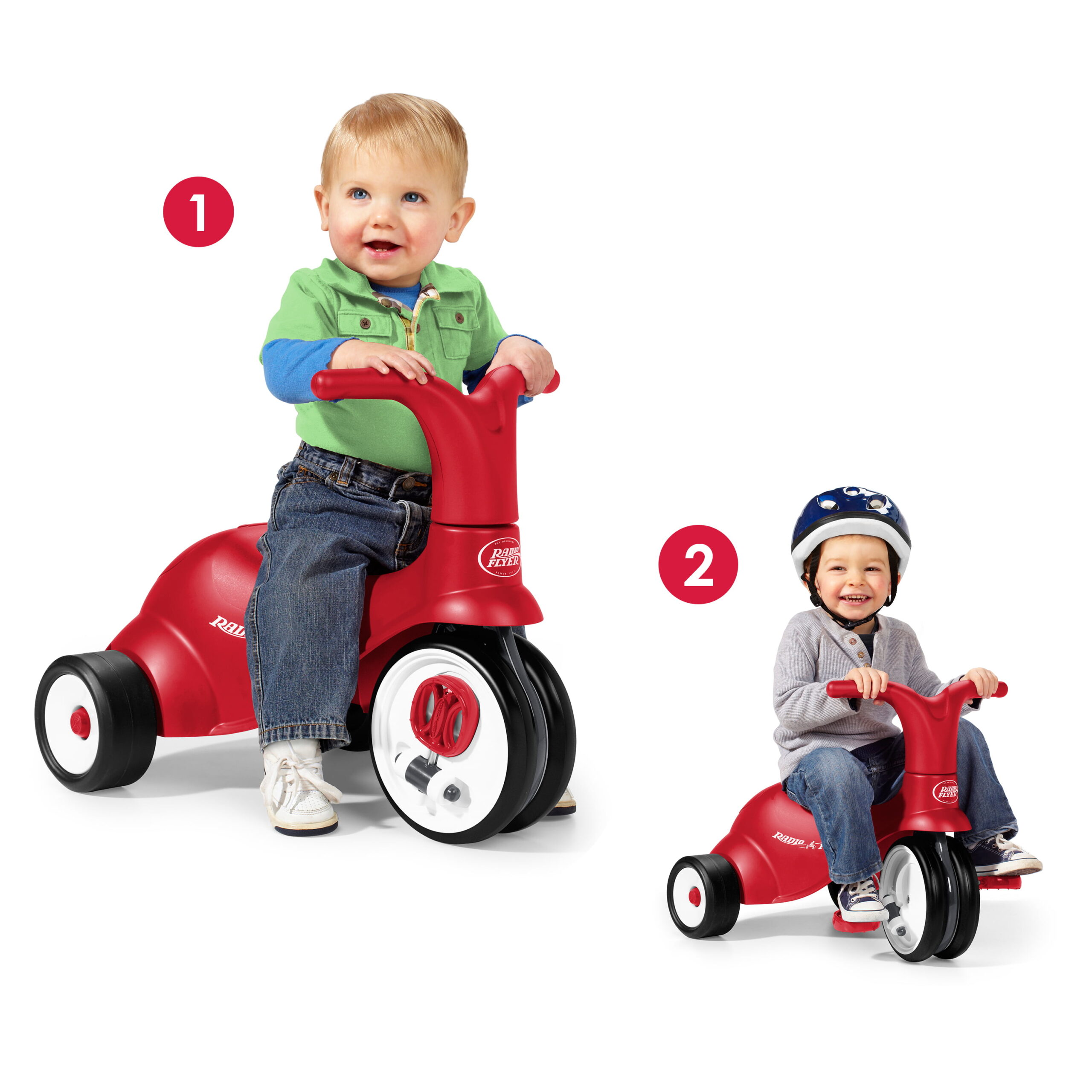 Radio Flyer. Scoot 2 Pedal. 2-in-1 Ride-on and Tricycle. Red