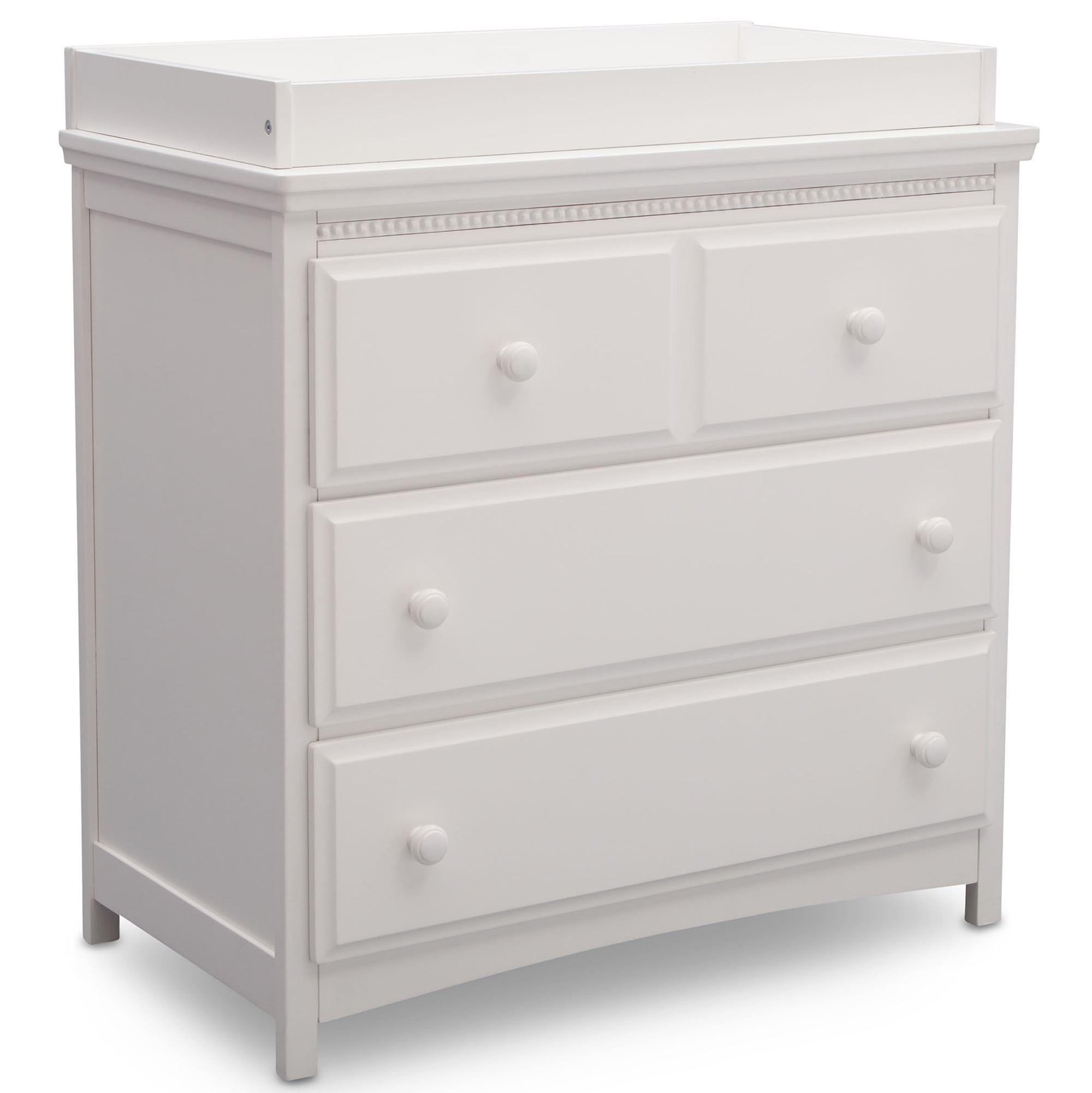 Delta Children Waverly 3 Drawer Dresser with Changing Top. Bianca White
