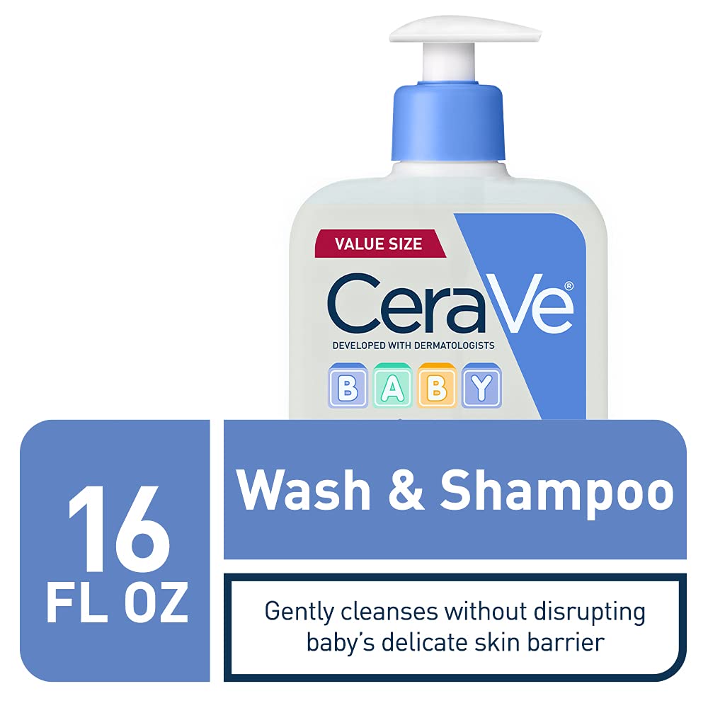 CeraVe Baby Wash & Shampoo | Fragrance. Paraben. & Sulfate Free Shampoo