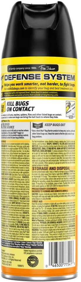 Raid Multi Insect Killer. Kills Ants. Spiders. Roaches and Flies. Orange Breeze. 15 Oz