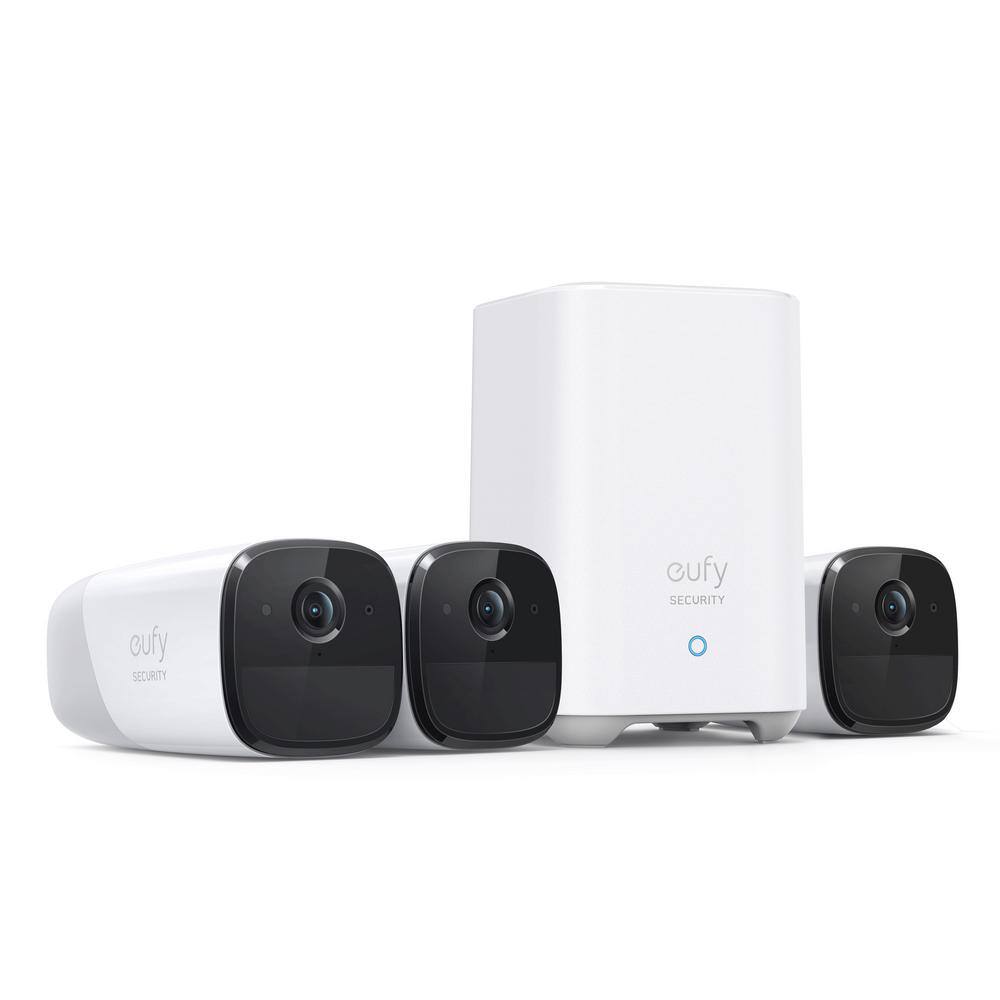 eufy Security T88521D1 EufyCam 2 Pro Wireless Home Security Camera System. 3-Cam Kit. 365-Day Battery Life. 2K Resolution. No Monthly Fee
