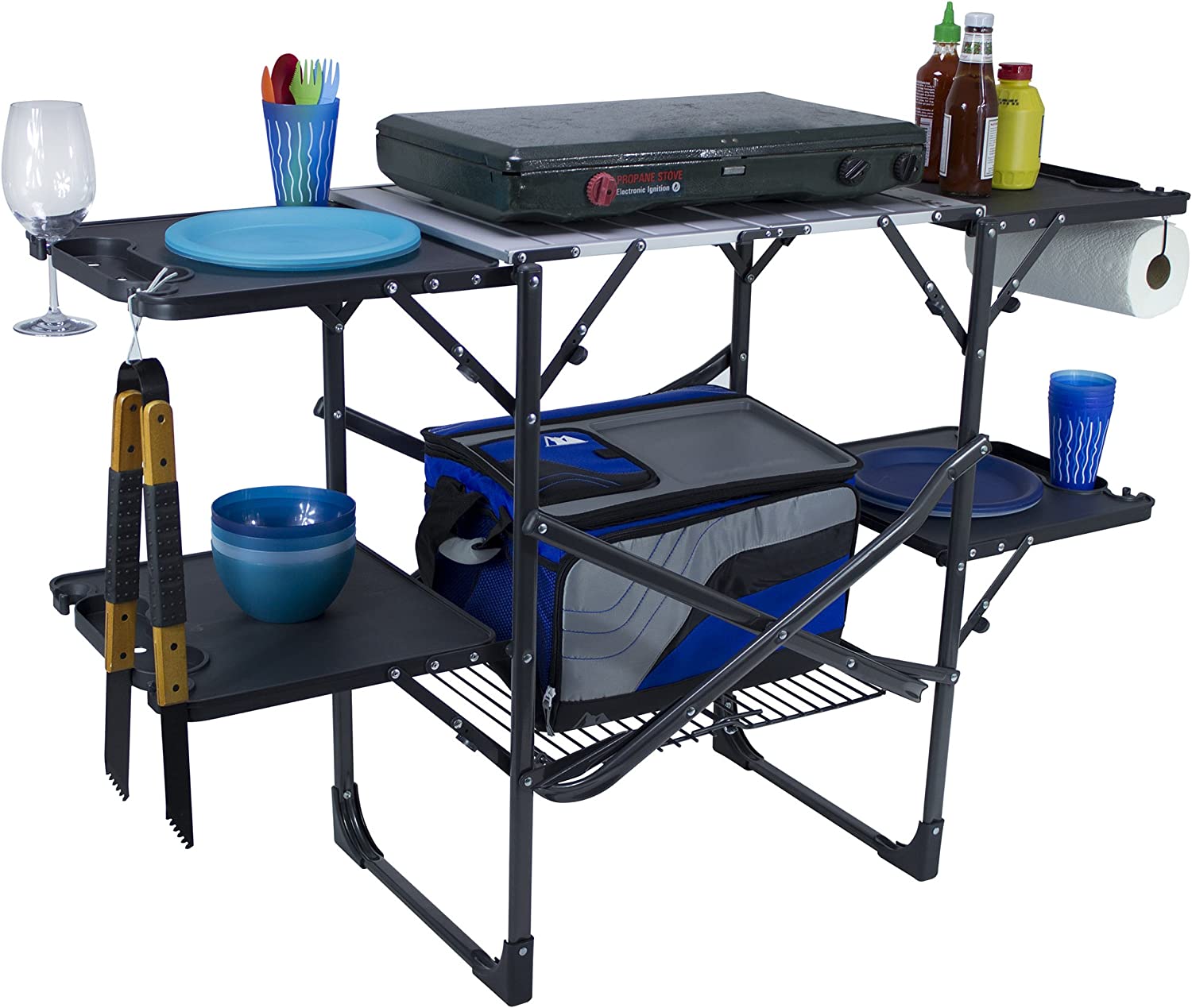GCI Outdoor Slim-Fold Cook Station Portable Outdoor Folding Table