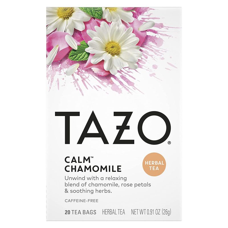Tazo Calm Chamomile. Tea Bags. Herbal Tea. Caffeine-Free. 20 ct