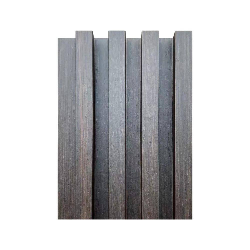 Ejoy CladdingPanel_WWC_0016 93 in. x 6 in x 0.8 in. Wood Solid Wall Cladding Siding Board in Smoked Oak Color (Set of 3 piece)