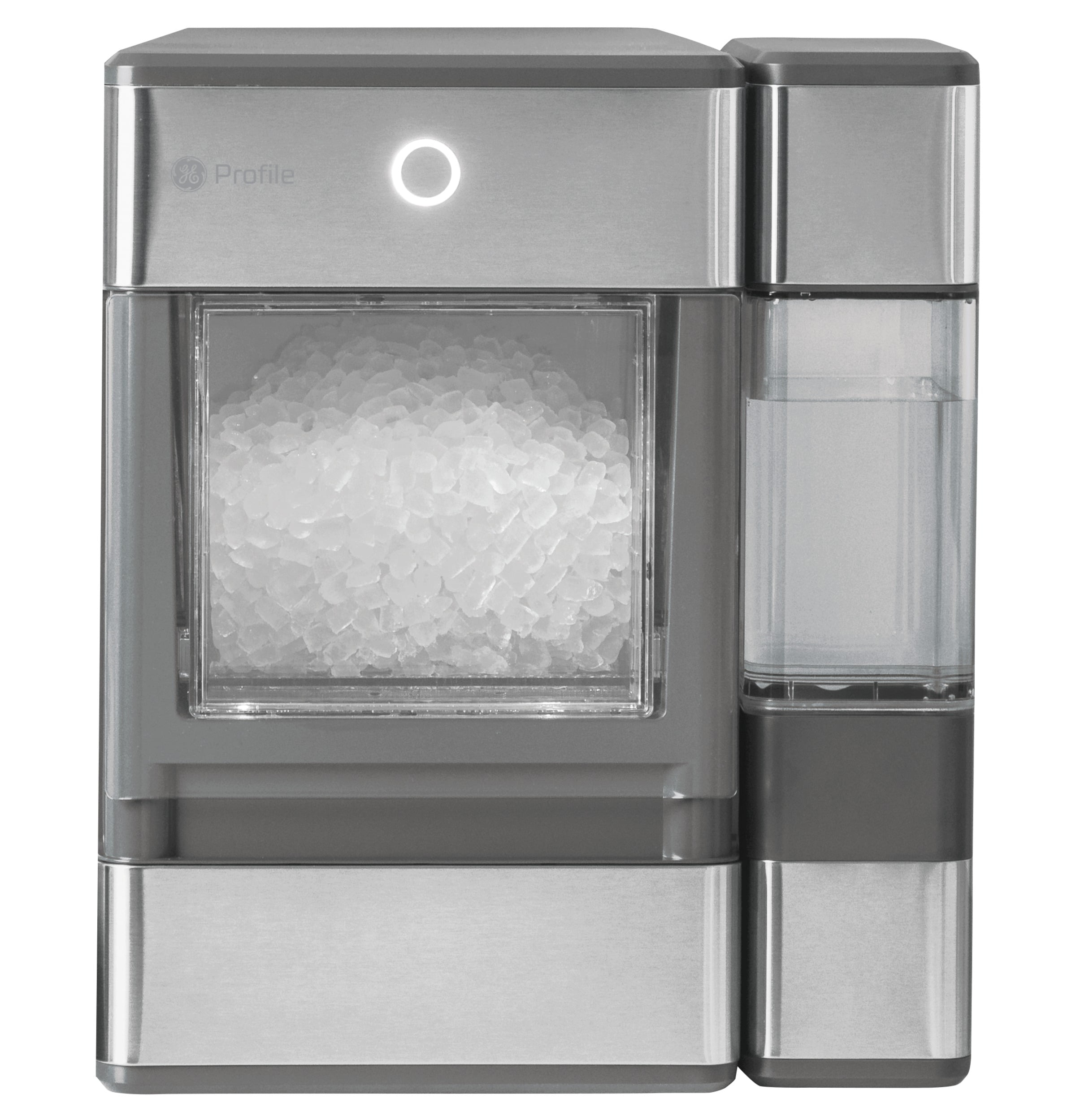 GE Profile™ Opal™ Nugget Ice Maker + Side Tank. Makes up to 24lbs per day. Countertop Icemaker. Stainless Steel