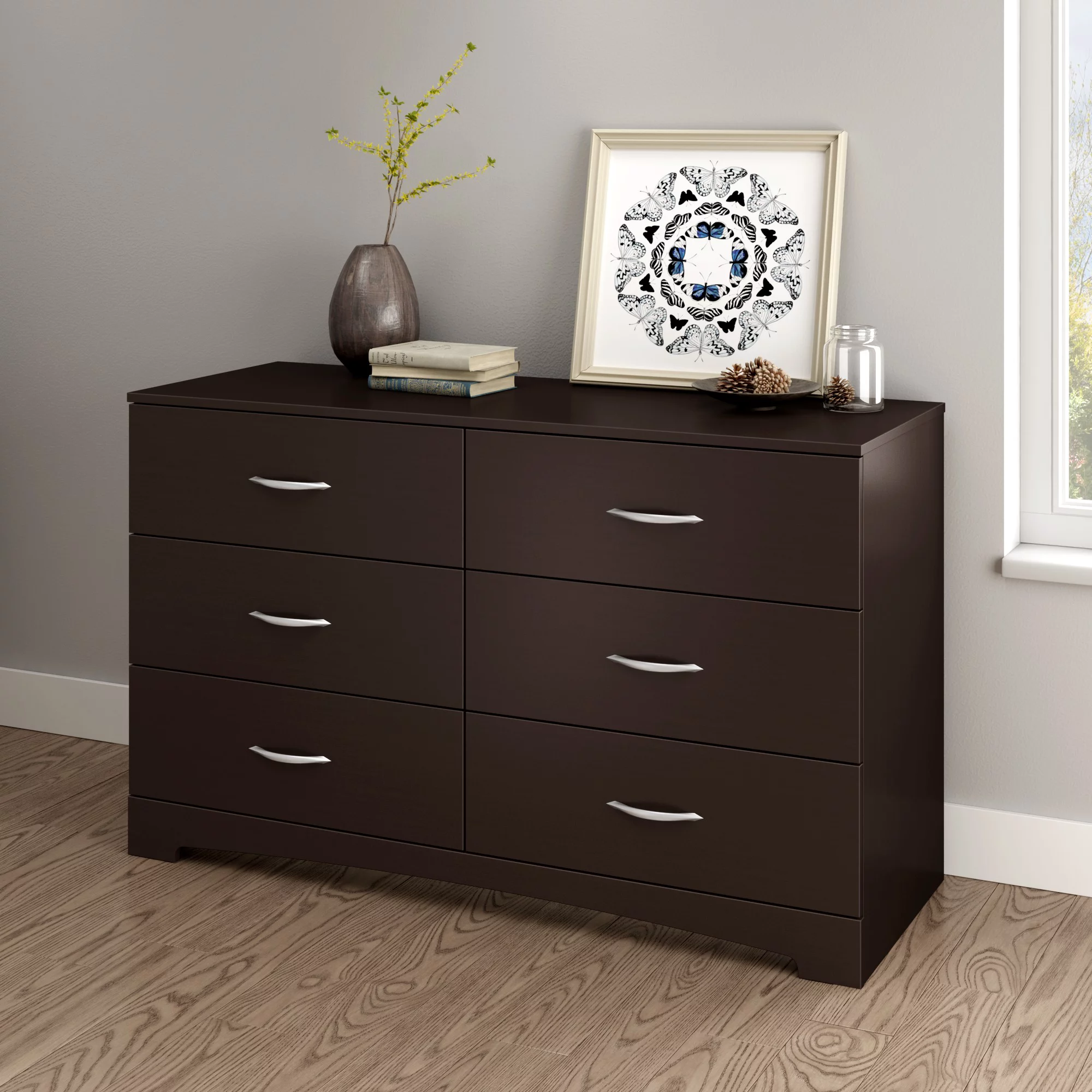 South Shore SoHo 6-Drawer Double Dresser. Multiple Finishes