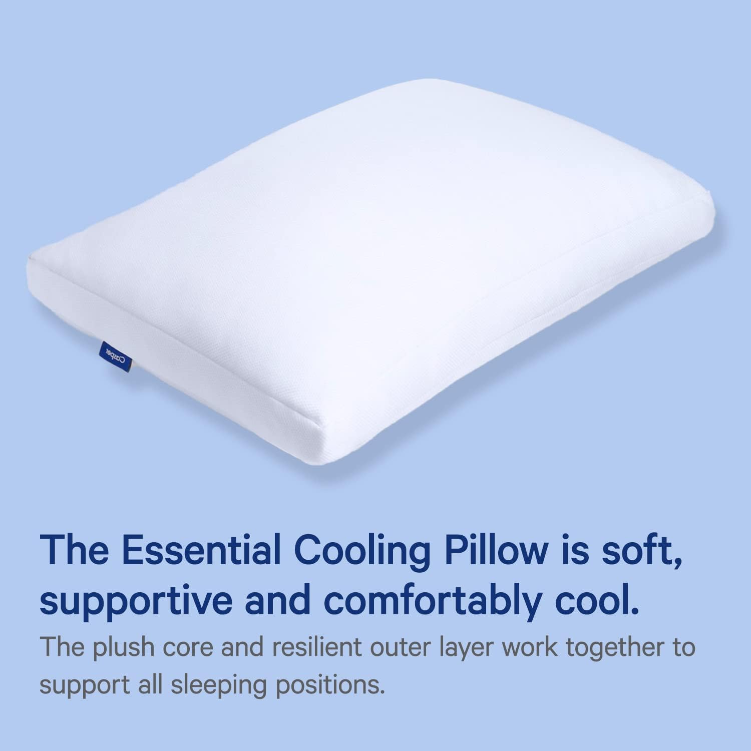 Casper Sleep Essential Cooling Pillow. King. White