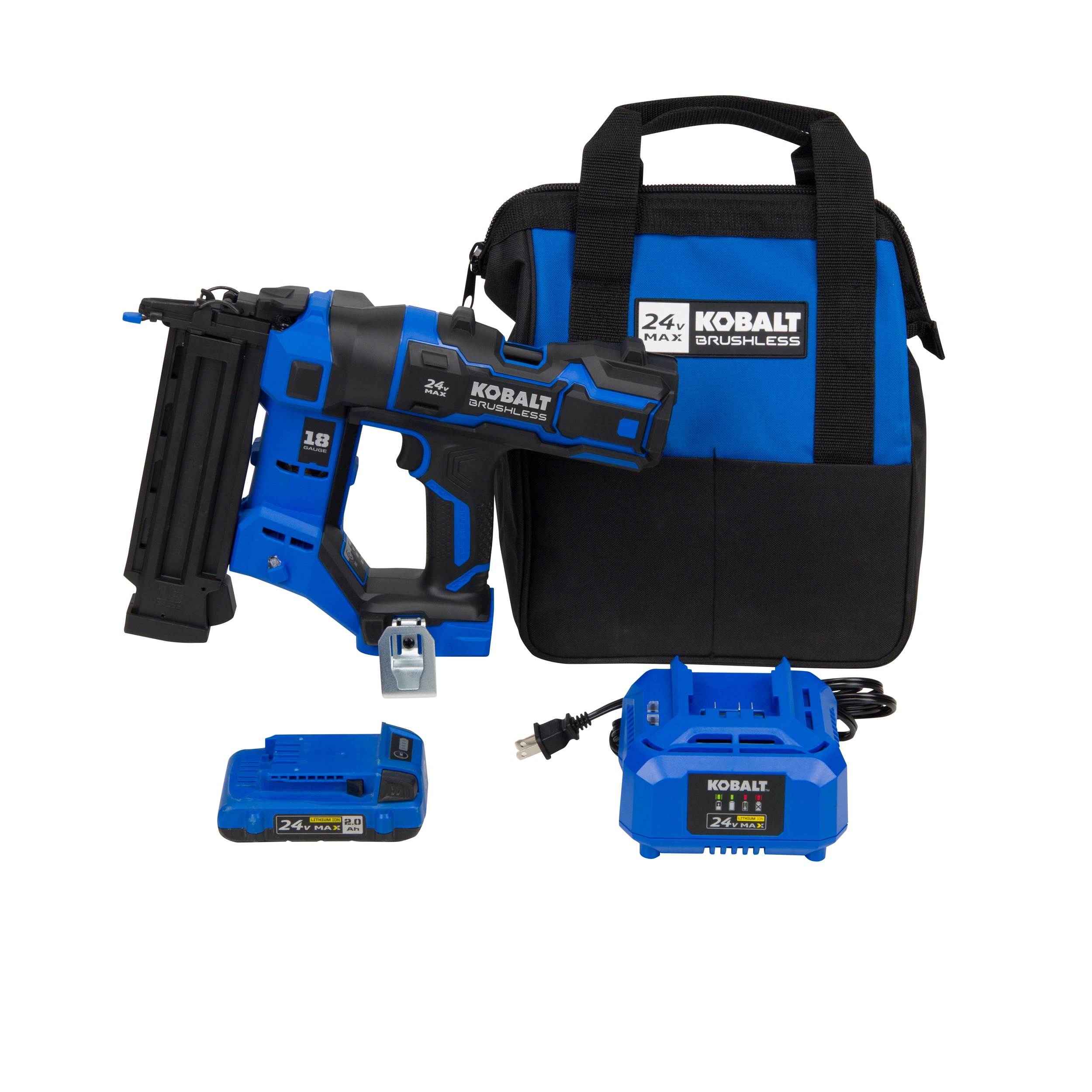Kobalt 2.125-in 18-Gauge Cordless Brad Nailer (Battery Included)