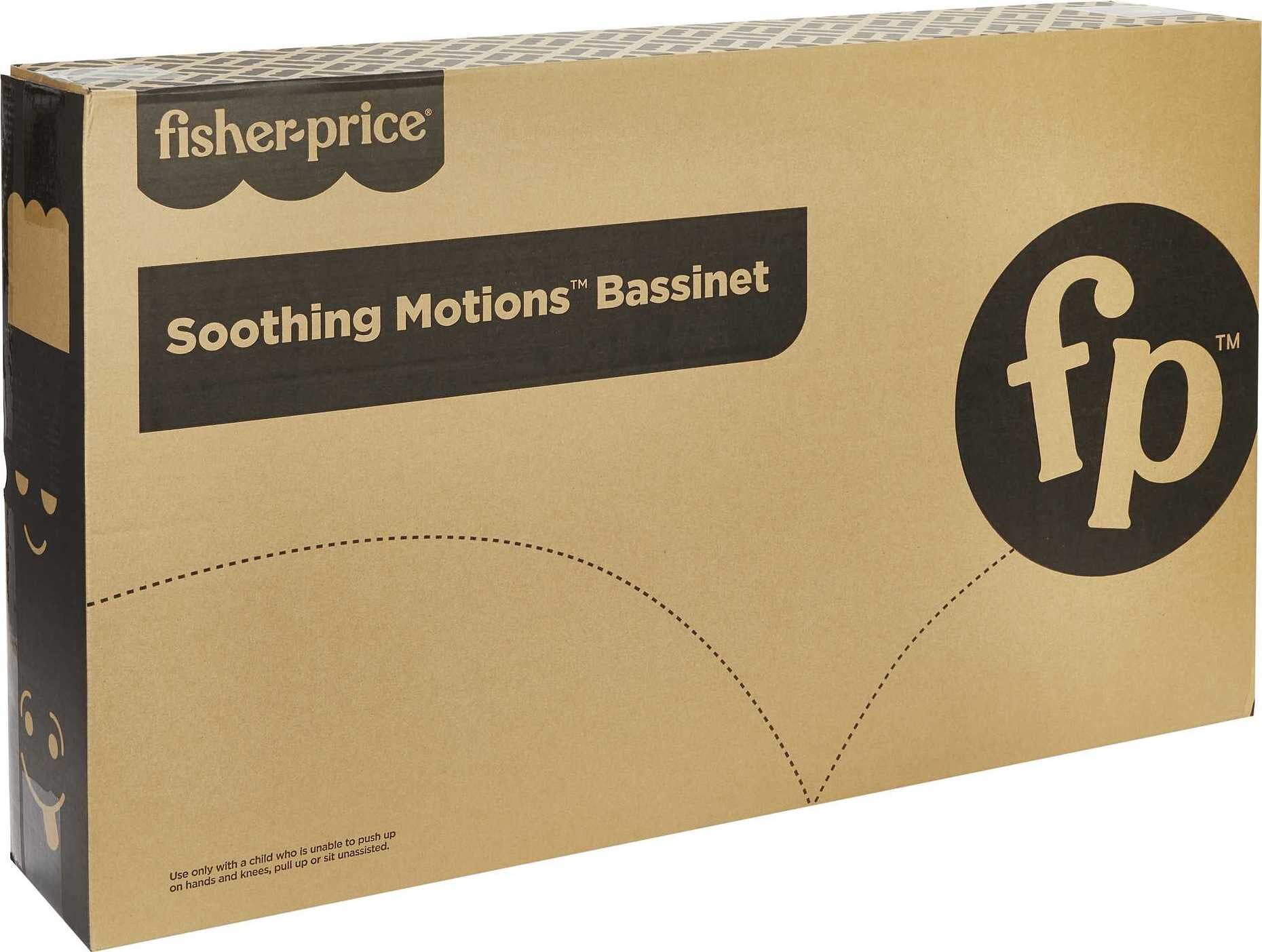 Fisher-Price Soothing Motions Bassinet for Baby with Lights Music & Vibrations. Windmill