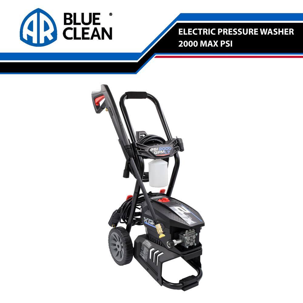 AR Blue Clean BCXP22000-X 2000 PSI 1.7 GPM Cold Water Electric Pressure Washer