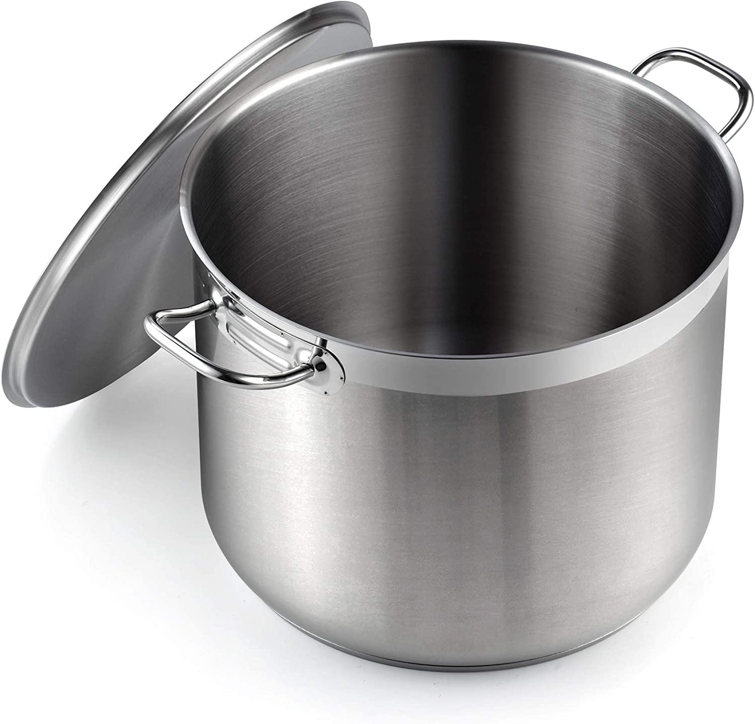 Cooks Standard 2616 Standard Professional Grade Lid 30 Quart Stainless Steel Stockpot. Silver