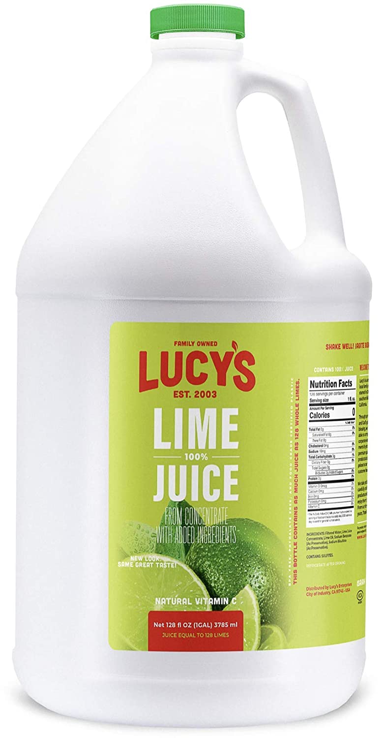 Lucy-s Family Owned - Lime Juice. 1 Gallon (128oz.)