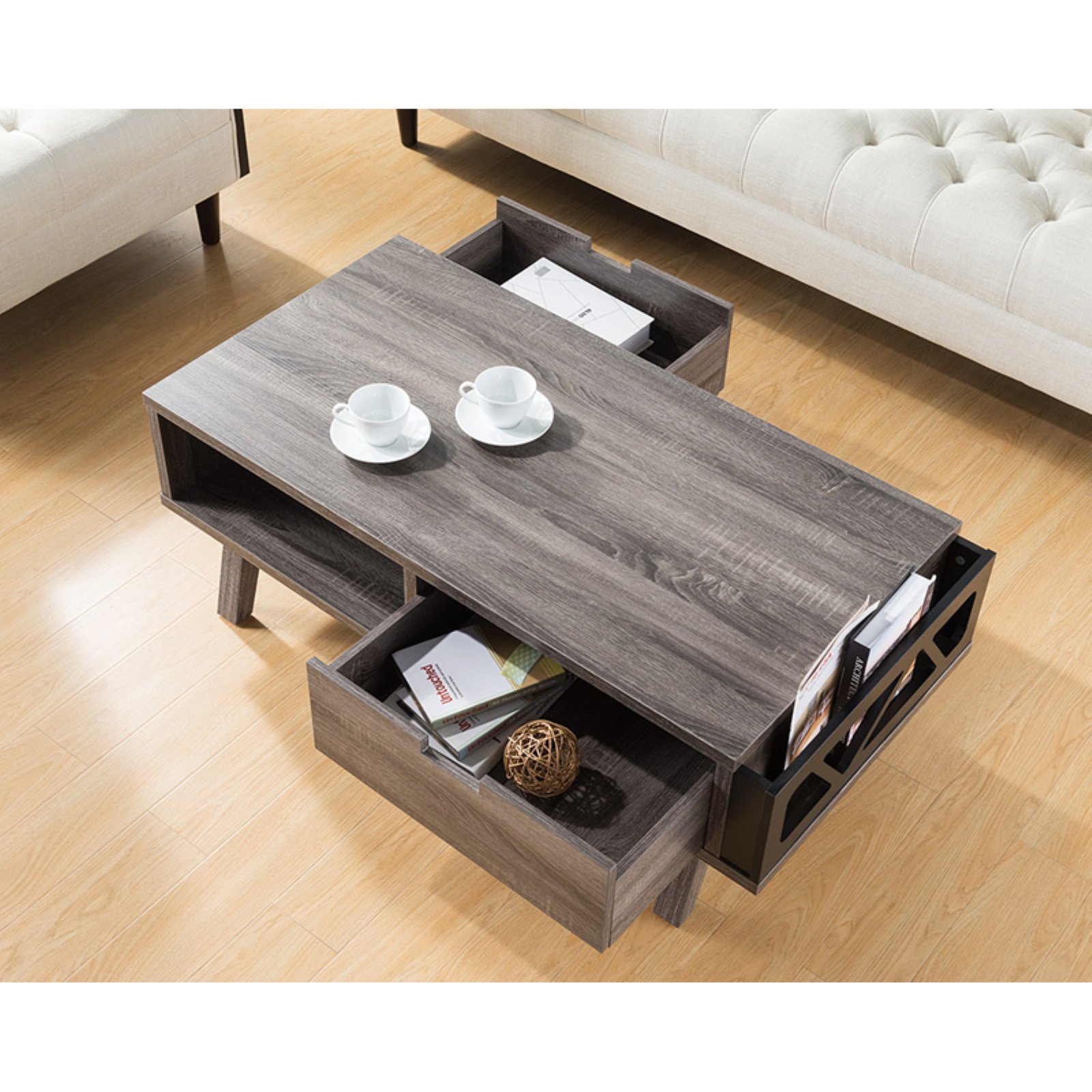 Smart Home Coffee Table with Drawers