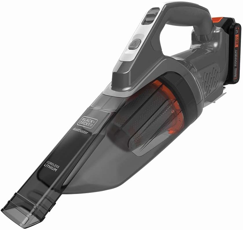 BLACK+DECKER dustbuster 20V MAX* POWERCONNECT Cordless Handheld Vacuum (BCHV001C1). Gray