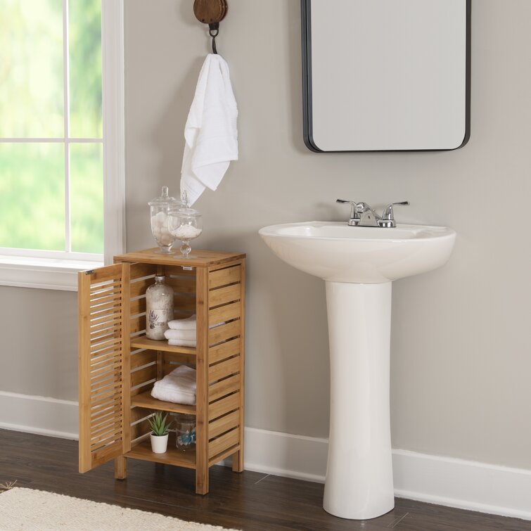 Ayden Solid Wood Freestanding Bathroom Cabinet