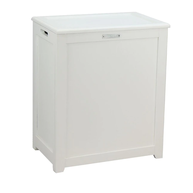 Oceanstar Storage Laundry Hamper. White