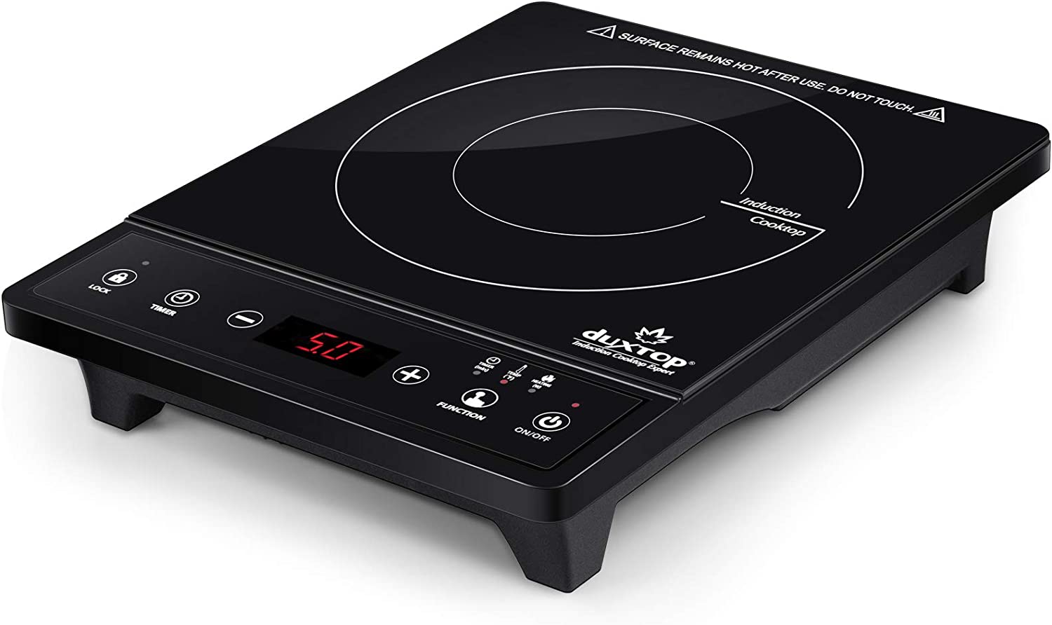 Duxtop Portable Induction Cooktop. Countertop Burner. Induction Burner with Timer and Sensor Touch. 1800W 8500ST E210C2