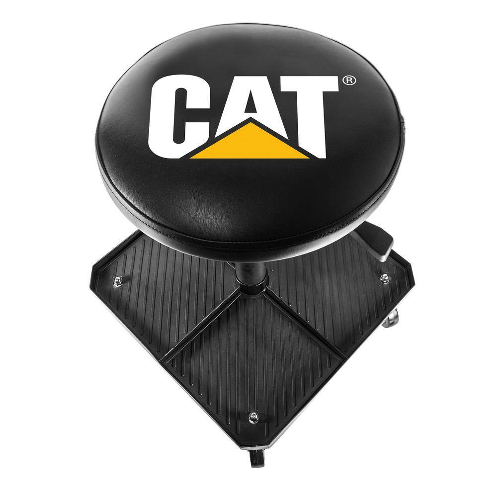 Plasticolor 004761R01 CAT Adjustable Pneumatic Shop Creeper Seat with Stool