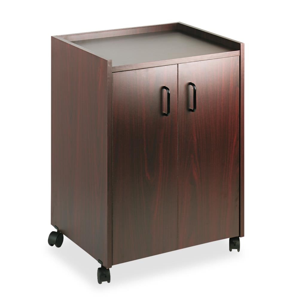 Safco Brown Laminate Base with Laminate Top Rolling Kitchen Cart (23-in x 18-in x 31-in)