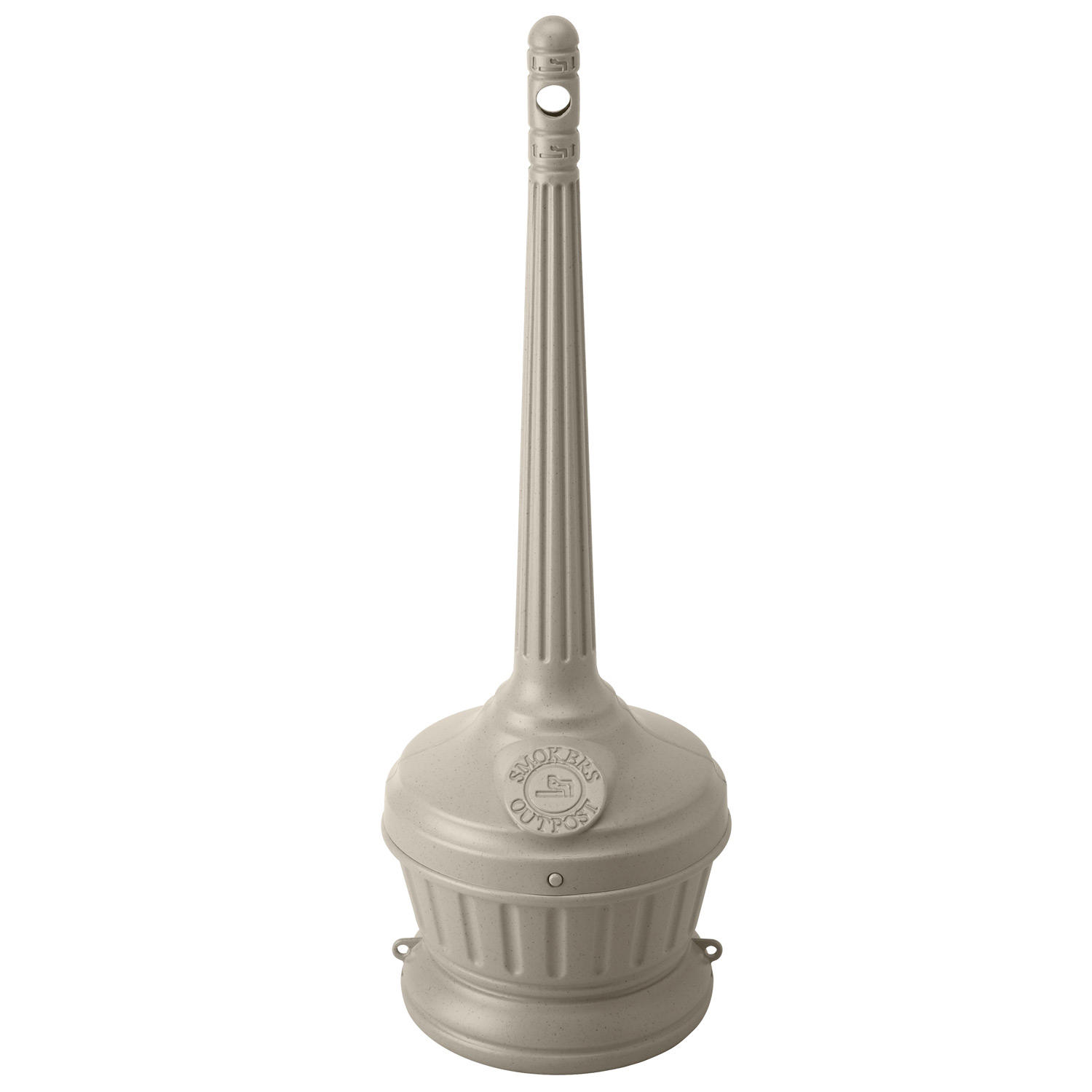 Smoker-s Outpost Patio Cigarette Receptacle - Beige
