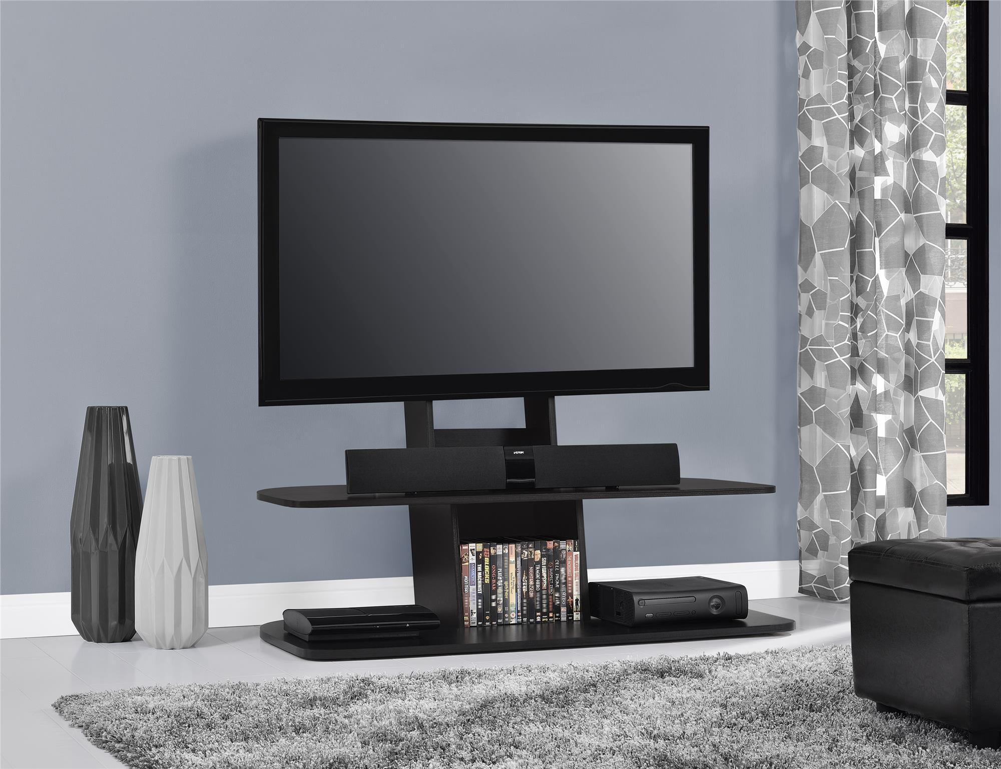 Galaxy XL Espresso TV Stand with Mount for TVs up 65″
