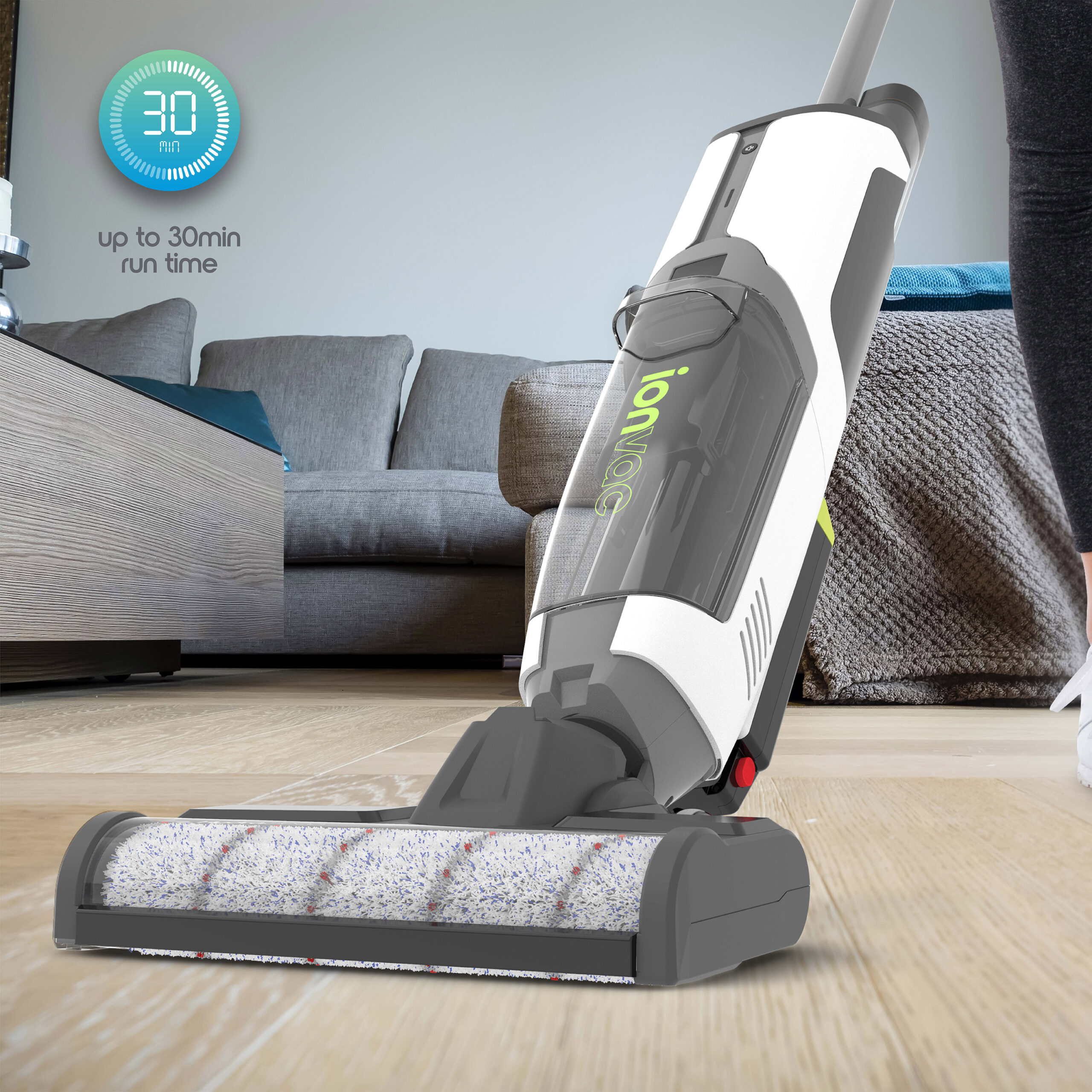 Ionvac Hydra Clean – Cordless All-in-One Wet/Dry Hardwood Floor and Area Rug Vacuum