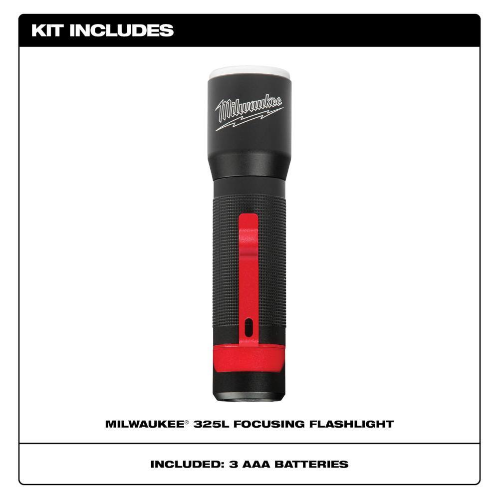 Milwaukee 2107-X5 325 Lumens LED Aluminum Flashlight (5-Pack)