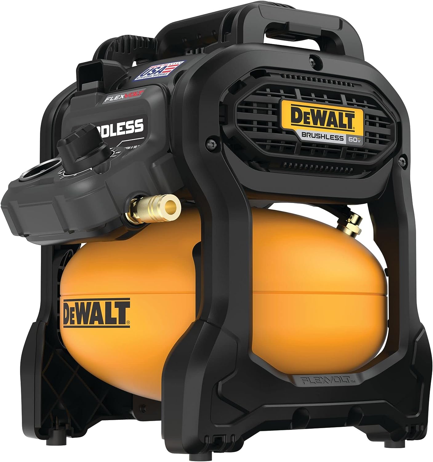 DEWALT FLEXVOLT 60V MAX* Air Compressor Kit. Cordless. 2.5 Gallon (DCC2560T1)